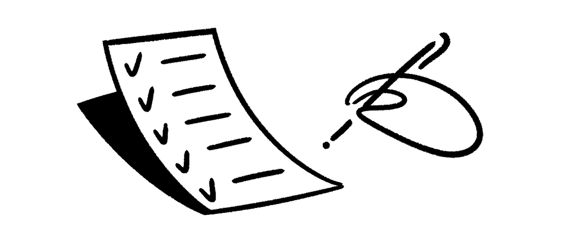 申請フォームに入力しているイラスト