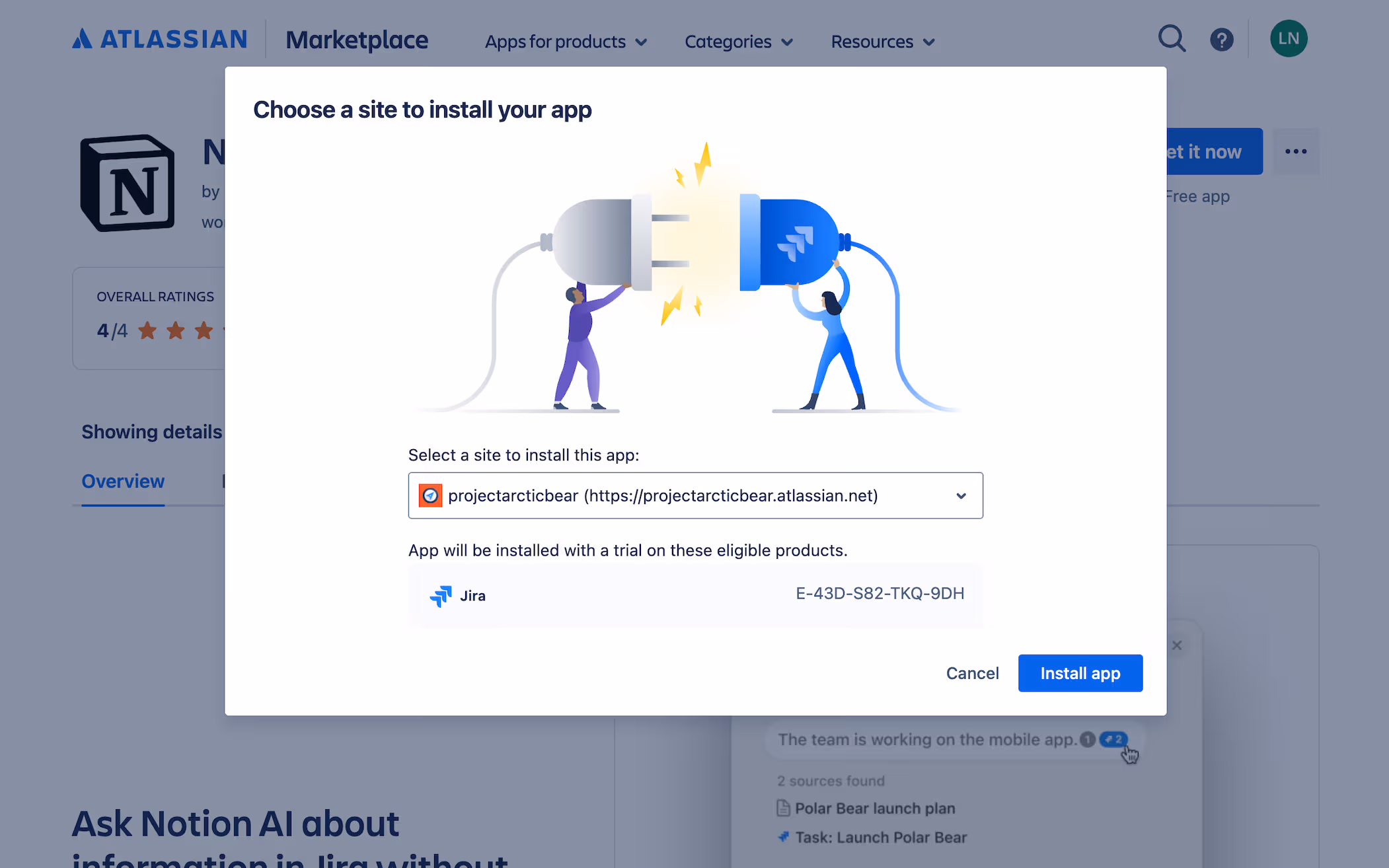 ca: configuración de la conexión en jira