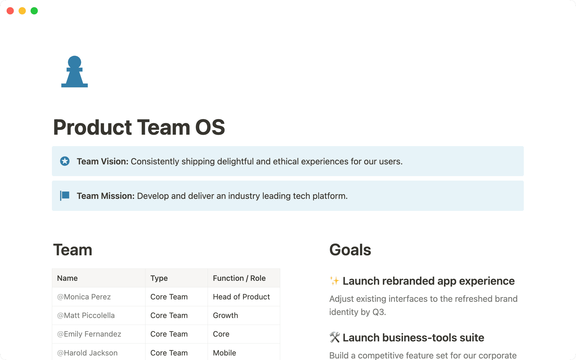 Usa una página de inicio de equipo para reunir la información más importante y compartirla con colaboradores de otros equipos.