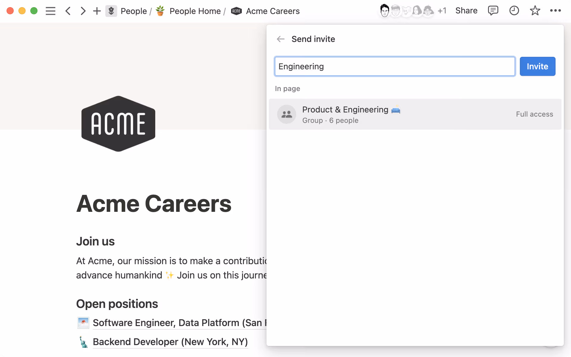 共有と権限管理:グループと共有