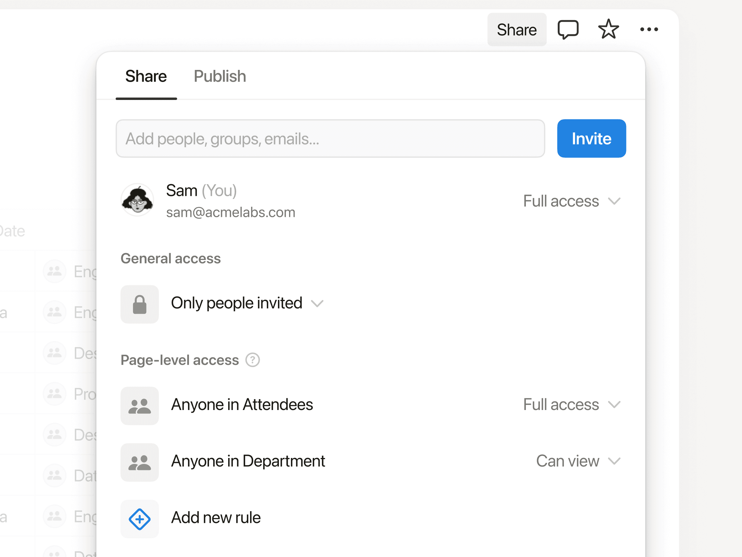 データベースの権限