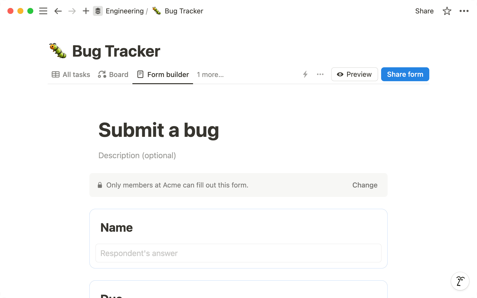 Banner captura de pantalla de formularios