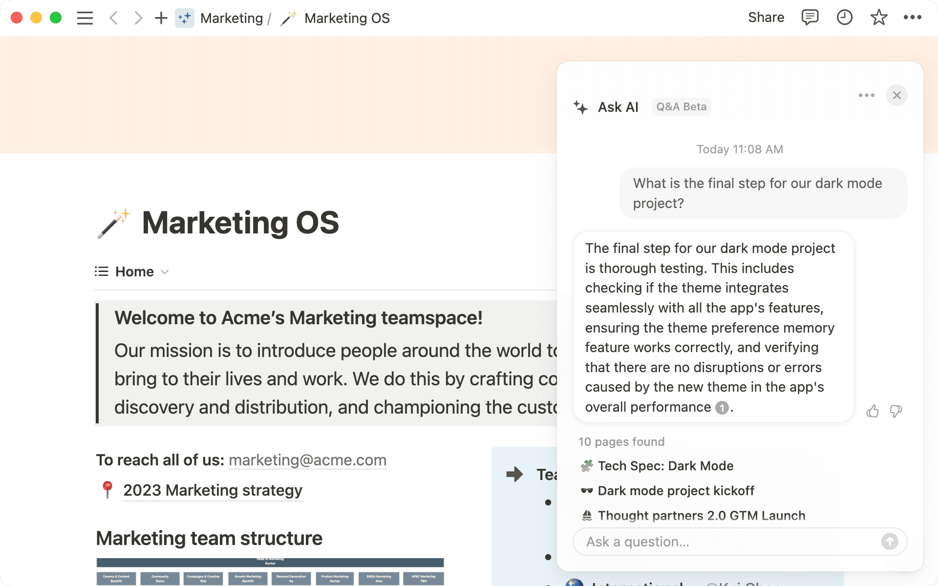 Banner: Cómo Q&A encuentra respuestas