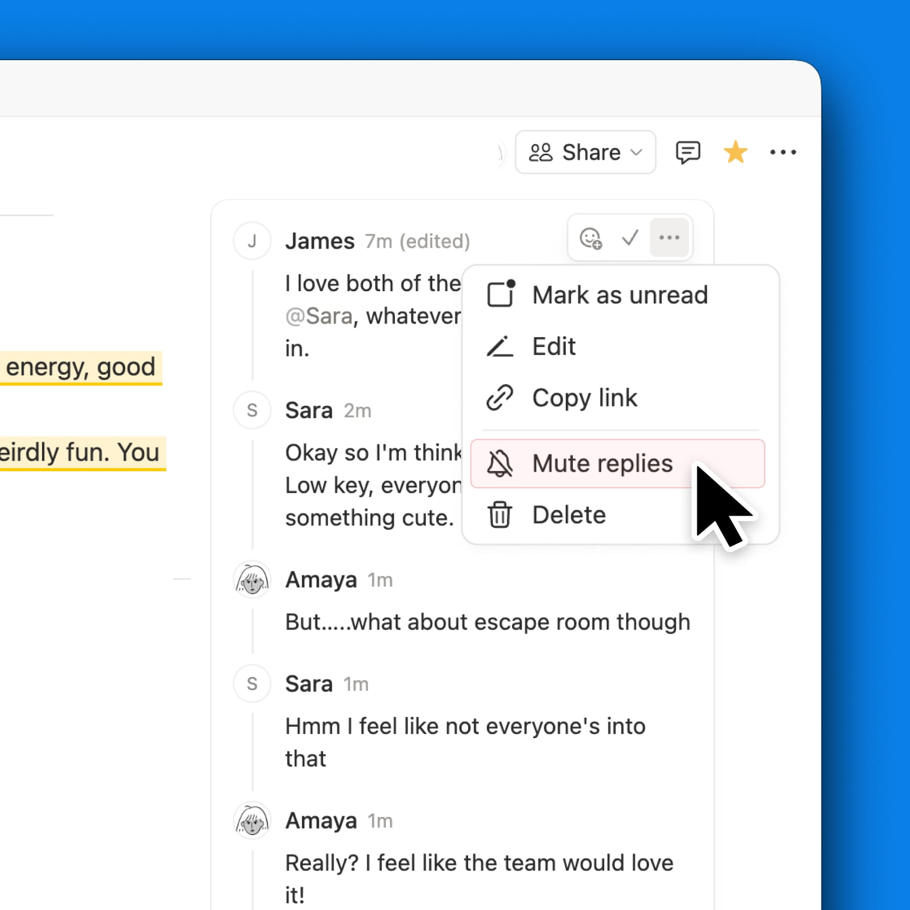 Bisukan balasan diskusi