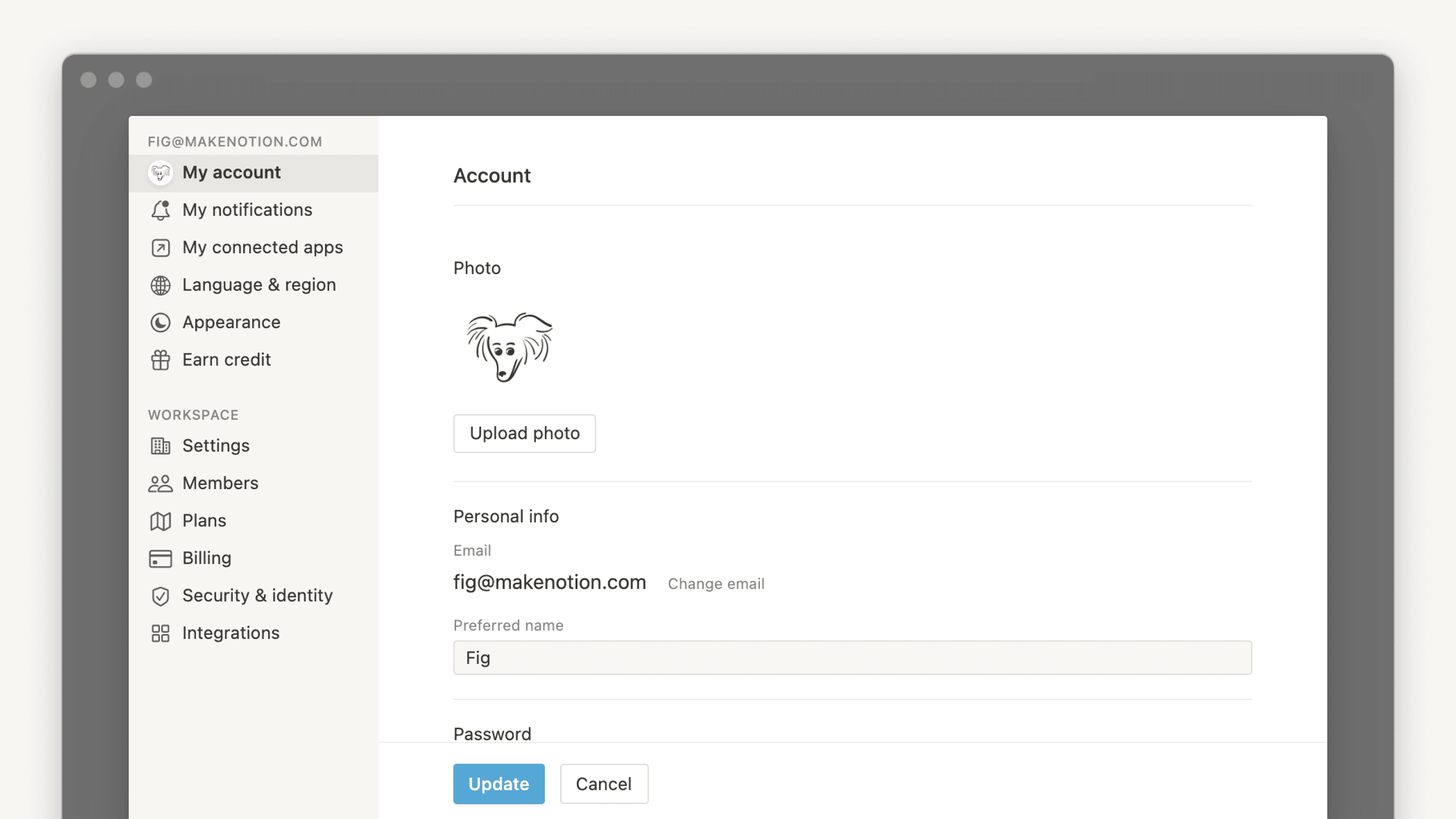 Configuración de la cuenta - imagen héroe