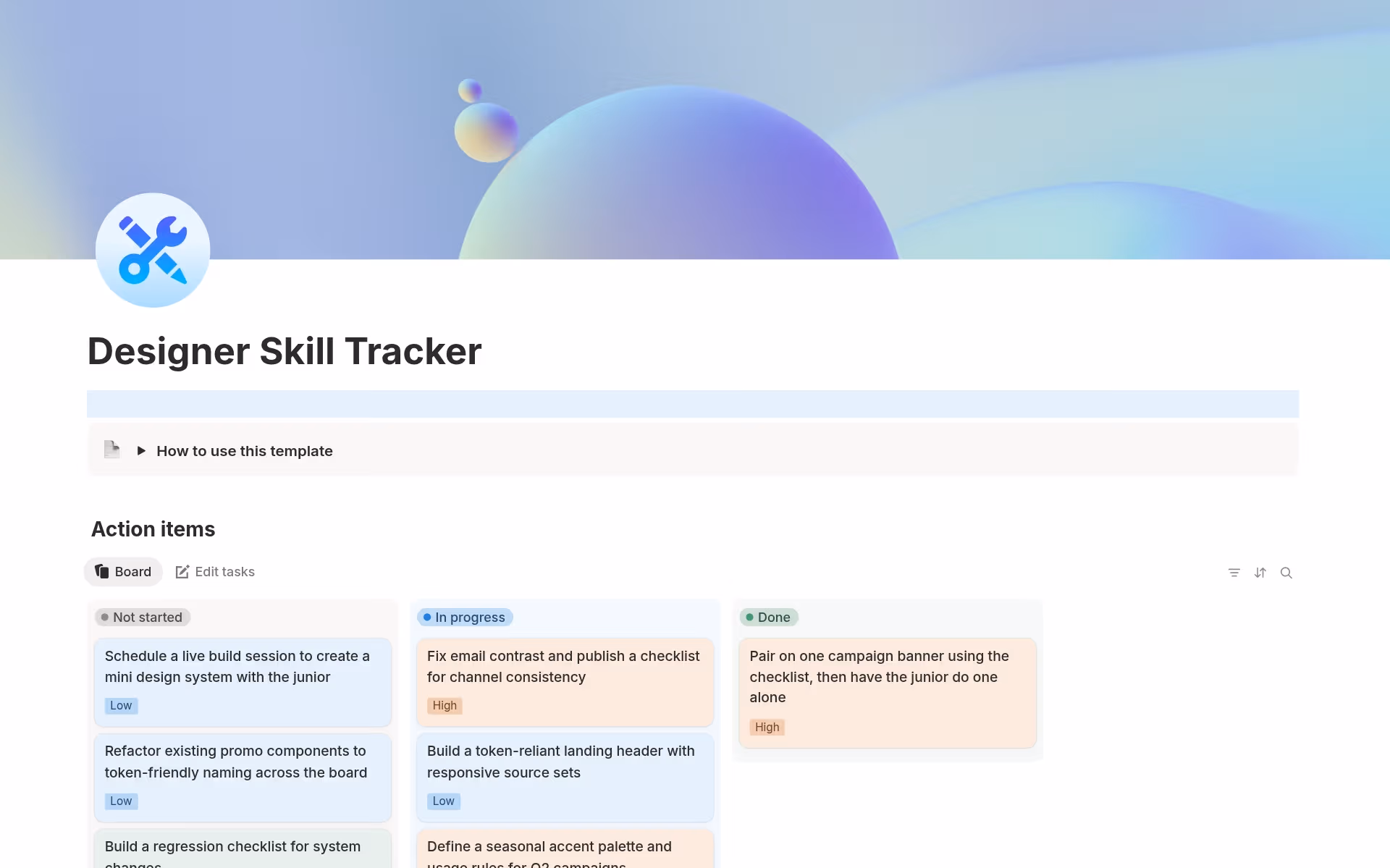 Notion님의 Systems to build your best self 컬렉션 스크린샷